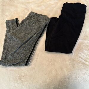 Black legging and‎ stripe legging